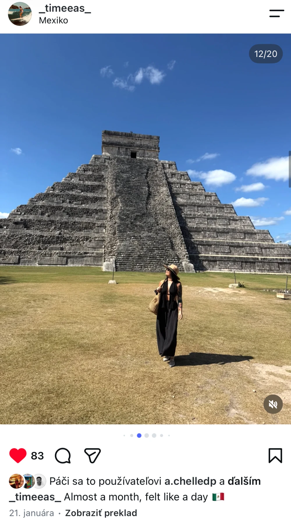Príspevok @_timeeas_ z Mexika: Chichén Itzá